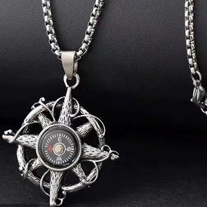 New Compass Pendant and Chain